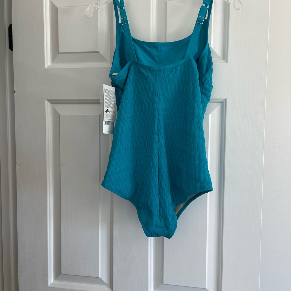 Anita SZ 14 capri blue one piece swimsuit.